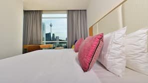 Premium bedding, minibar, in-room safe, desk
