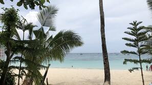 On the beach, beach towels