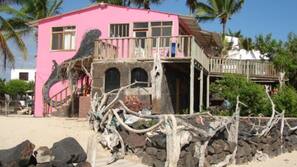 On the beach, beach bar