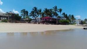 On the beach, beach bar