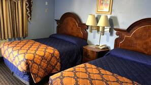 Desk, blackout drapes, iron/ironing board, free WiFi