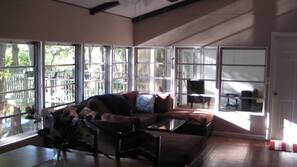 TV, fireplace, DVD player