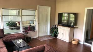 TV, fireplace, DVD player