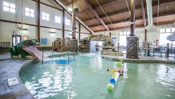 Indoor pool, outdoor pool