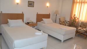 Premium bedding, desk, iron/ironing board, rollaway beds