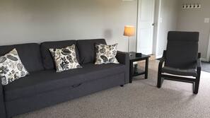 TV, video-game console, DVD player, books