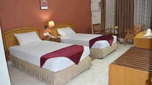 Premium bedding, minibar, desk, soundproofing