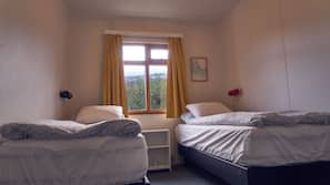 Blackout drapes, iron/ironing board, free WiFi, linens