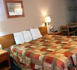 Desk, iron/ironing board, free WiFi, bed sheets