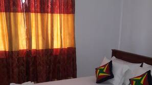 Premium bedding, desk, free wired internet