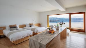 Premium bedding, down duvet, pillow top beds, in-room safe
