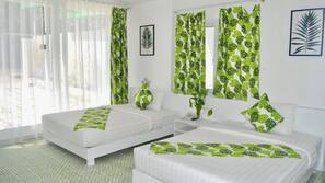 Minibar, desk, blackout drapes, free WiFi