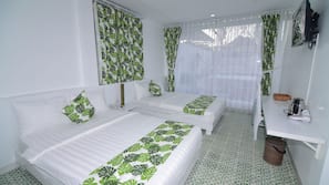 Minibar, desk, blackout drapes, free WiFi