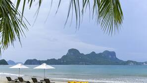 Private beach