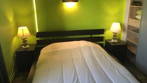 Iron/ironing board, free cots/infant beds, free WiFi, linens