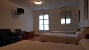 Desk, free cots/infant beds, rollaway beds, free WiFi