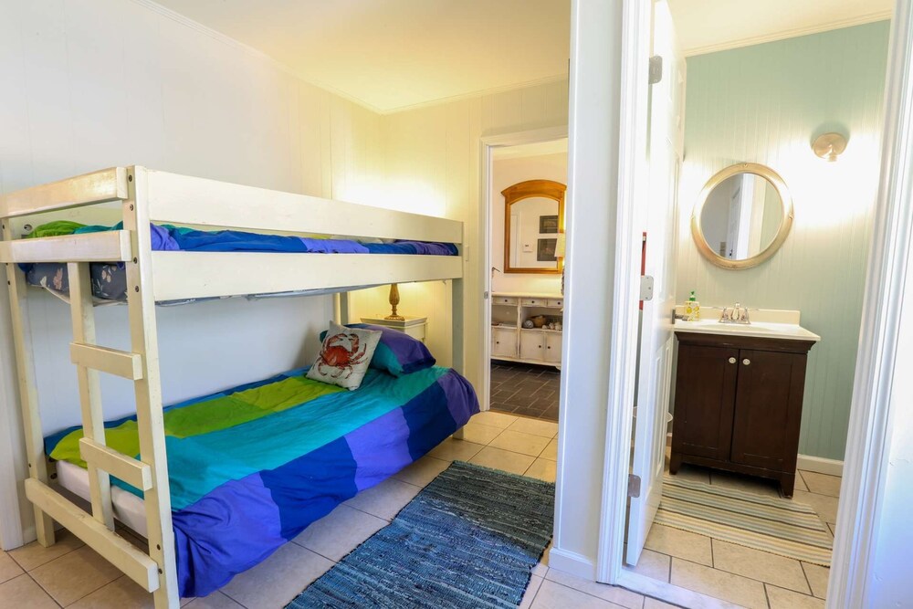 Oceanfront Beach House with Amazing Views, Private Beach Access, Sundeck, Yard & Screened Porches.