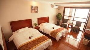 Blackout curtains, iron/ironing board, free WiFi
