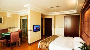 Blackout drapes, iron/ironing board, free WiFi