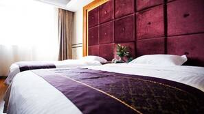 Blackout drapes, iron/ironing board, free WiFi