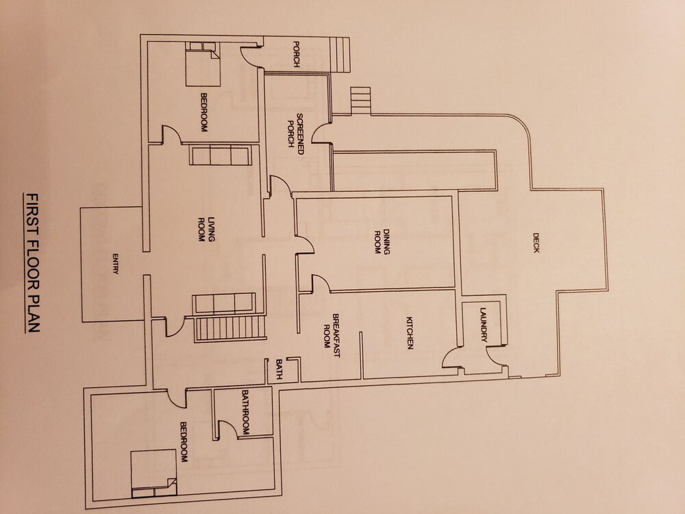 Floor plan, New River Gorge Bridge 8 Bedrooms, Hot Tub, and Private, Heated Pool 18' x 34'