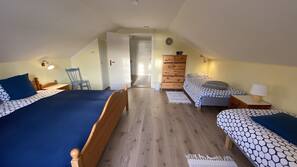 Blackout drapes, iron/ironing board, free WiFi, linens