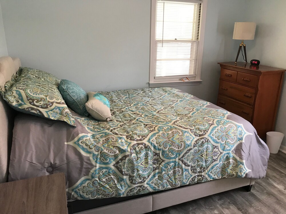 Updated Cottage with Large Deck & Private Lakefront on Caseville's Sand Point in Pigeon Best