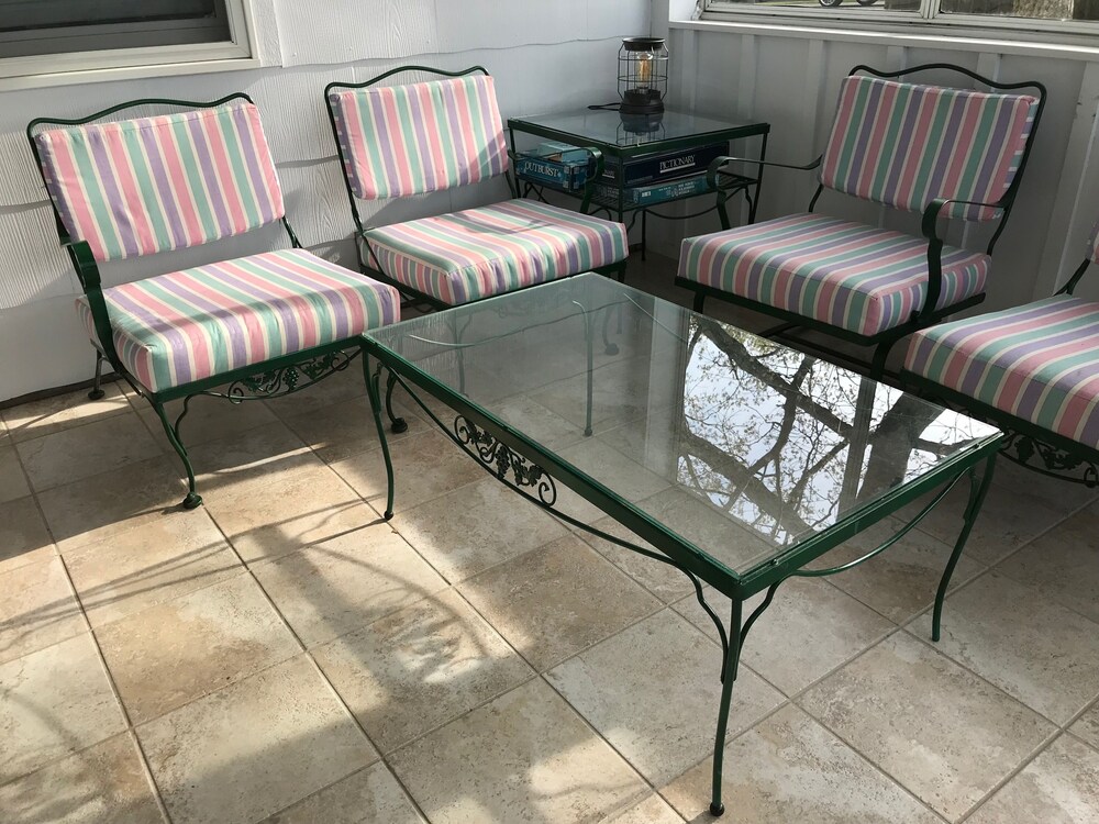 Updated Cottage with Large Deck & Private Lakefront on Caseville's Sand