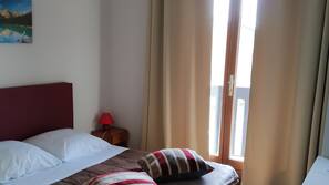 Individually decorated, individually furnished, desk, blackout curtains