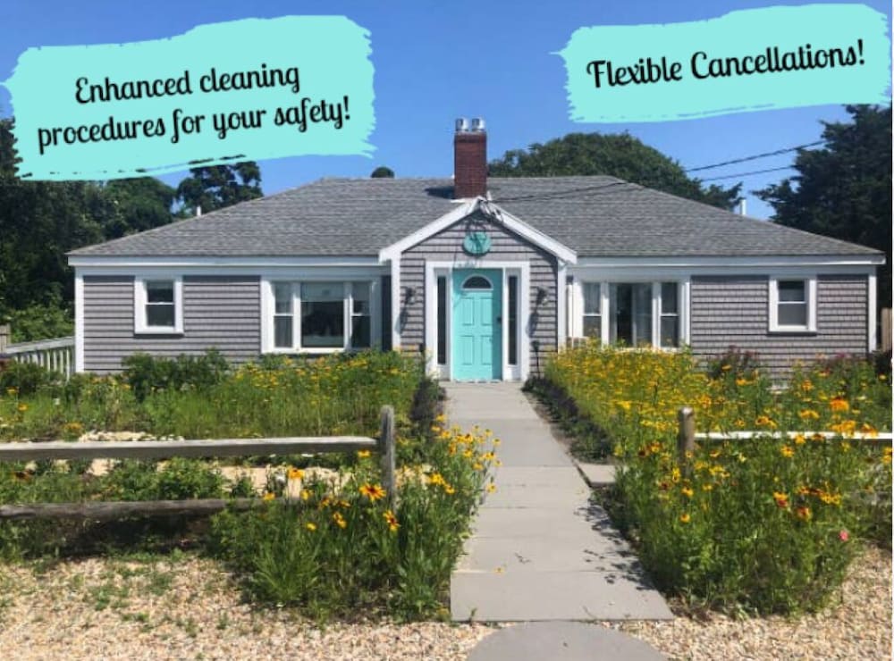 Across from Craigville Beach; updated house with 4 BRs & firepit