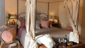 Frette Italian sheets, premium bedding, down duvet, pillow top beds
