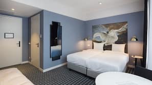 In-room safe, desk, laptop workspace, soundproofing