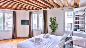 1 chambre, fer et planche à repasser, Wi-Fi gratuit, draps fournis