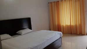 1 bedroom, desk, wired Internet