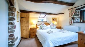 1 bedroom, premium bedding, iron/ironing board, free cots/infant beds