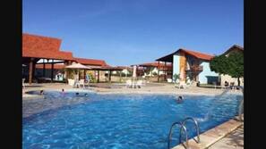 Indoor pool, outdoor pool