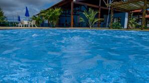 Indoor pool, outdoor pool