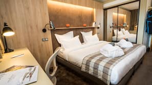 1 chambre, literie de qualité supérieure, coffre-forts dans les chambres