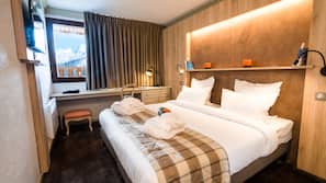 1 chambre, literie de qualité supérieure, coffre-forts dans les chambres