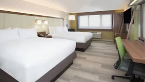 In-room safe, desk, laptop workspace, blackout drapes