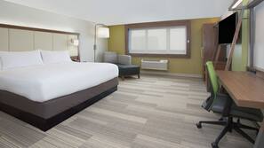 In-room safe, desk, laptop workspace, blackout drapes
