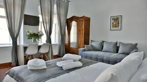 Minibar, desk, iron/ironing board, free WiFi