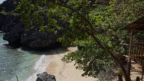 Playa privada, buceo con tubo y kayak