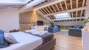 Premium bedding, down duvet, memory foam beds, in-room safe