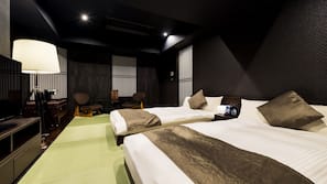 In-room safe, desk, laptop workspace, blackout drapes
