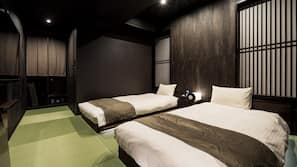 In-room safe, desk, laptop workspace, blackout drapes