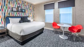 Pillow top beds, in-room safe, blackout curtains, soundproofing