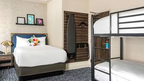 Pillow top beds, in-room safe, blackout curtains, soundproofing