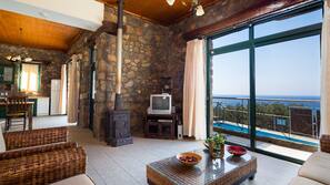 TV, fireplace, DVD player