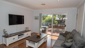 LED TV, tablet, Netflix, DVD player
